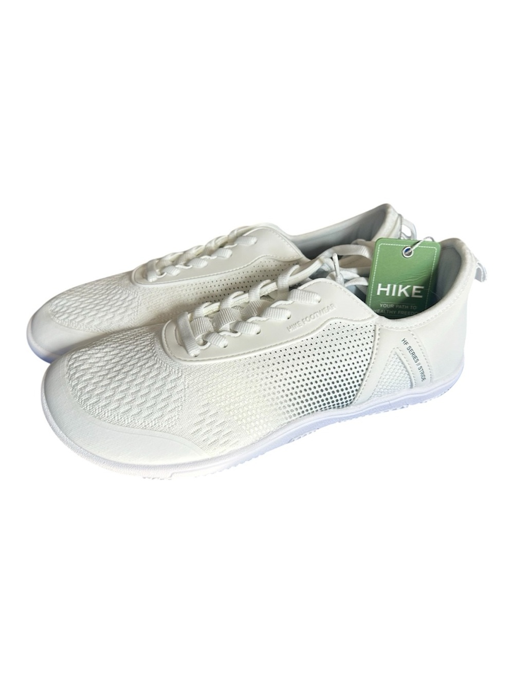 Hike Footwear HF Stride Barefoot Shoes White Gray US 8/8.5 EU 39